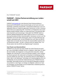 PARSHIP – Online-Partnervermittlung aus Leiden