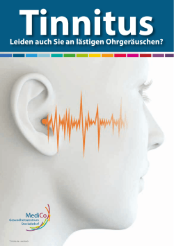 Leiden auch Sie an lästigen Ohrgeräuschen?