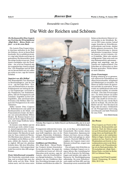 Die Welt der Reichen und Sch&ouml;nen
