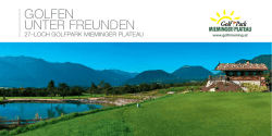 GOLFEN UNTER FREUNDEN