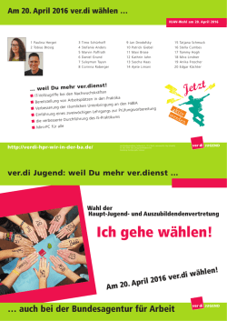 innen f&uuml;r die HJAV-Wahl