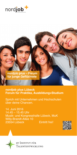 nordjob plus Lübeck Forum für Praktika, Ausbildung+Studium Sprich
