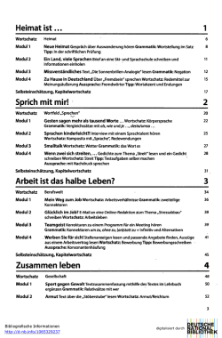 Heimat ist... 1 Sprich mit mir! 2 Arbeit ist das halbe Leben? 3