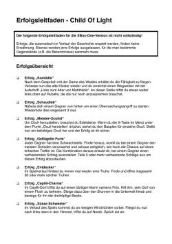 Erfolgsleitfaden: Child Of Light