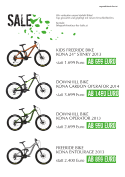 KIDS FREERIDE BIKE KONA 24“ STINKY 2013 statt 1.699 Euro AB