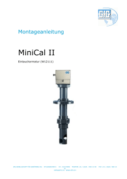 MiniCal_II_W12111_Montageanleitung