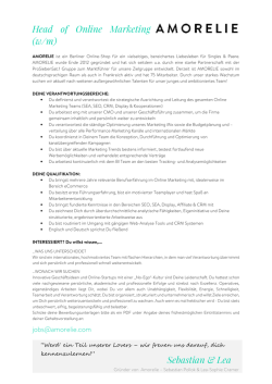 Head of Online Marketing (w/m)