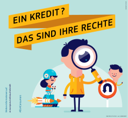 ein kredit? das sind ihre rechte