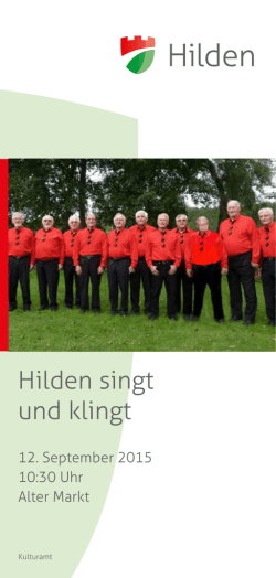 Hilden singt und klingt