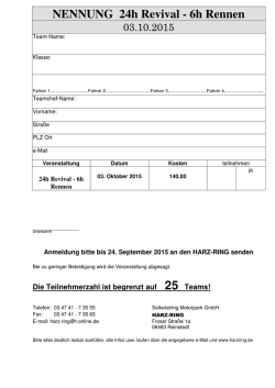 NENNUNG 24h Revival - 6h Rennen