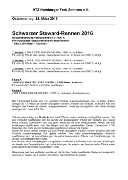 Schwarzer Steward-Rennen 2016