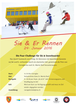 Sie & Er Rennen - Skiclub Alpina St. Moritz