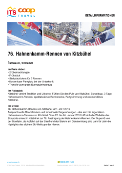 76. Hahnenkamm-Rennen von Kitzbühel