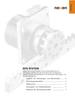 rps system - Lineartechnik Korb GmbH