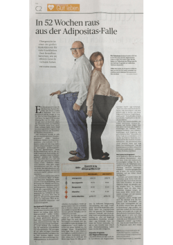 In 52 Wochen raus aus der Adipositas-Falle