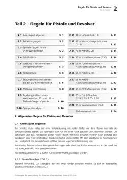 Teil 2 &ndash; Regeln f&uuml;r Pistole und Revolver