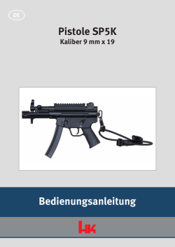 Pistole SP5K Bedienungsanleitung
