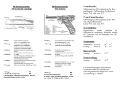 Ordonnanzgewehr: 100 m sitzend aufgelegt Ordonnanzpistole 25m