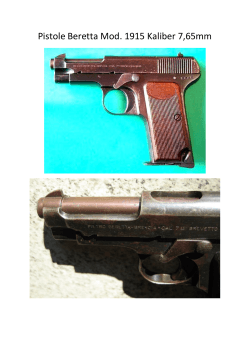 Pistole Beretta Mod. 1915 Kaliber 7,65mm