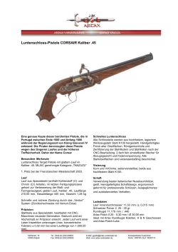 Luntenschloss-Pistole CORSAIR Kaliber .45
