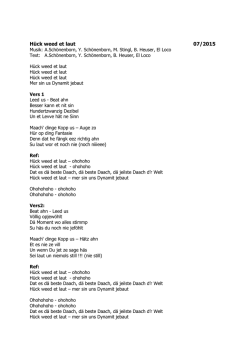 H&uuml;ck weed et laut 07/2015
