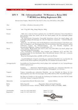 DIV. 9 TK &ndash; Informationsblatt T4 Motoren u. Rotax DD2 ** R&Uuml;BIG
