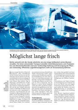 Möglichst lange frisch