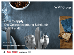 How to apply: Die Onlinebewerbung Schritt f&uuml;r Schritt erkl&auml;rt