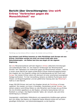 Bericht über Unrechtsregime: Uno wirft Eritrea "Verbrechen gegen