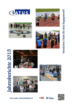 Jahresberichte 2015 - Sportverein SATUS Oberentfelden