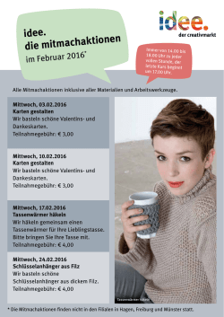 idee. die mitmachaktionen - Arneken Galerie Hildesheim