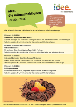 idee. die mitmachaktionen - Donau