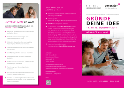 gr&uuml;nde deine idee - Hochschule der Medien