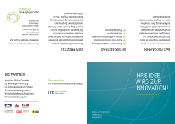 IHRE IDEE WIRD ZUR INNOVATION!