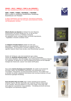 IMAGO &ndash; BILD / ABBILD / IDEE in der KERAMIK &ndash; die neue