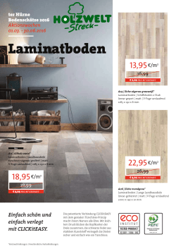 Laminatboden - Holzwelt Streck