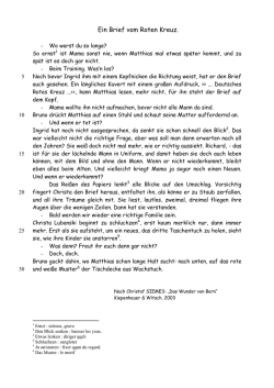 Ein Brief vom Roten Kreuz.