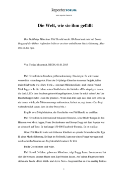 Die Welt, wie sie ihm gef&auml;llt - Reporter