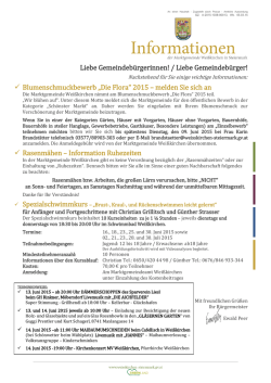 Informationen 07/2015 - Marktgemeinde Wei&szlig;kirchen
