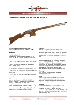 Luntenschloss-Gewehr EUROPEO sec. XVI Kaliber .45