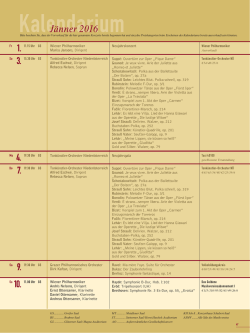 Jänner 2016 - Musikverein
