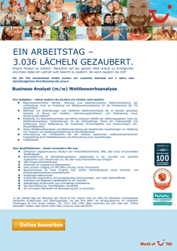 EIN ARBEITSTAG &ndash; 3.036 L&Auml;CHELN GEZAUBERT.