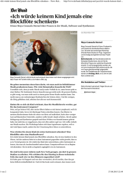 Ich w&uuml;rde keinem Kind jemals eine Blockfl&ouml;te schenken