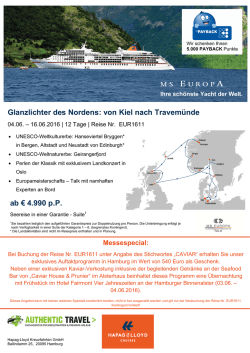 Glanzlichter des Nordens: von Kiel nach