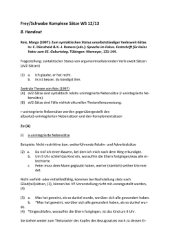 Eingebettete Verbzweits&auml;tze