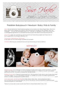 Preise und Infos Baby-Bauch, Newborn & Kids