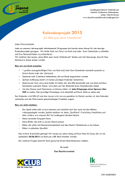 Kalenderprojekt 2015 - Landjugend Bezirk Vöcklabruck