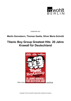 Titanic Boy Group Greatest Hits 20 Jahre Krawall für