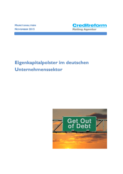 Eigenkapitalquoten im deutschen Unternehmenssektor