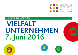 Flyer zum 4. Deutschen Diversity-Tag